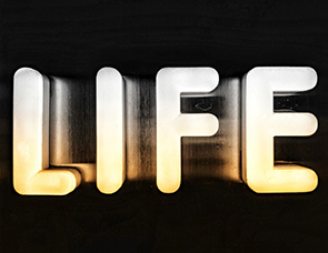 Picture of the word life
